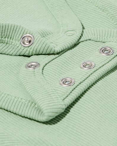 Newborn-Wickelstrampler zum Mitwachsen, LENZING&trade; ECOVERO&trade;, gerippt  gr&uuml;n - 33430320GREEN - HEMA