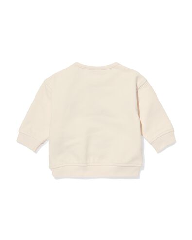 Newborn-Sweatshirt, Biobaumwolle, Frottee-Schriftzug ecru 74 - 33477815 - HEMA