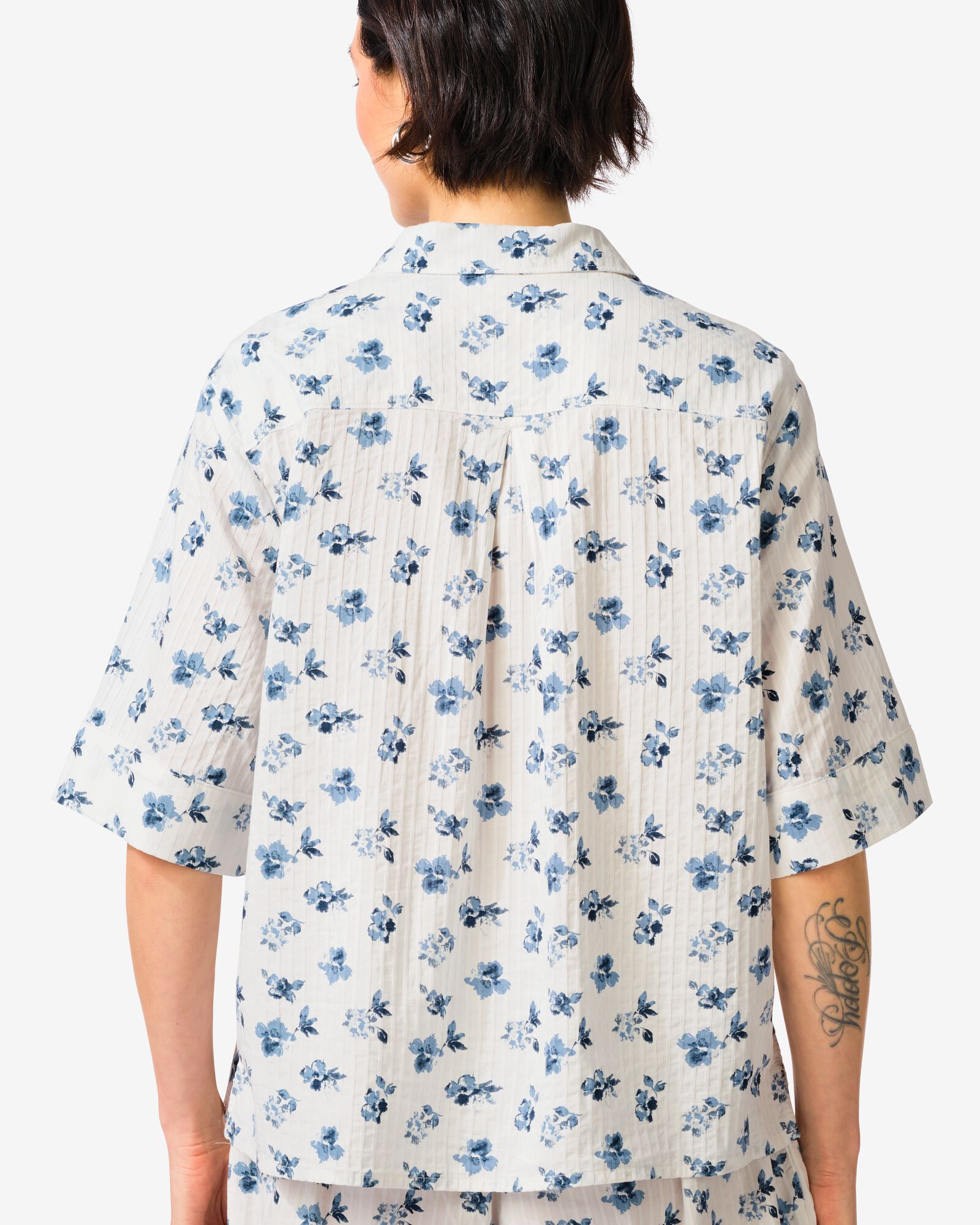 Bluse Sally Seersucker Blumen bunt bunt - 36208830MULTI - HEMA