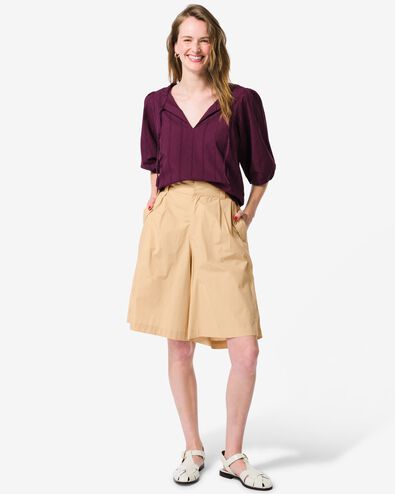 pantalon femme Daisy bermuda coupe classique sable sable - 36209060SAND - HEMA
