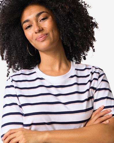 Damen-T-Shirt Larissa, normale Passform hellblau hellblau - 36311460LIGHTBLUE - HEMA