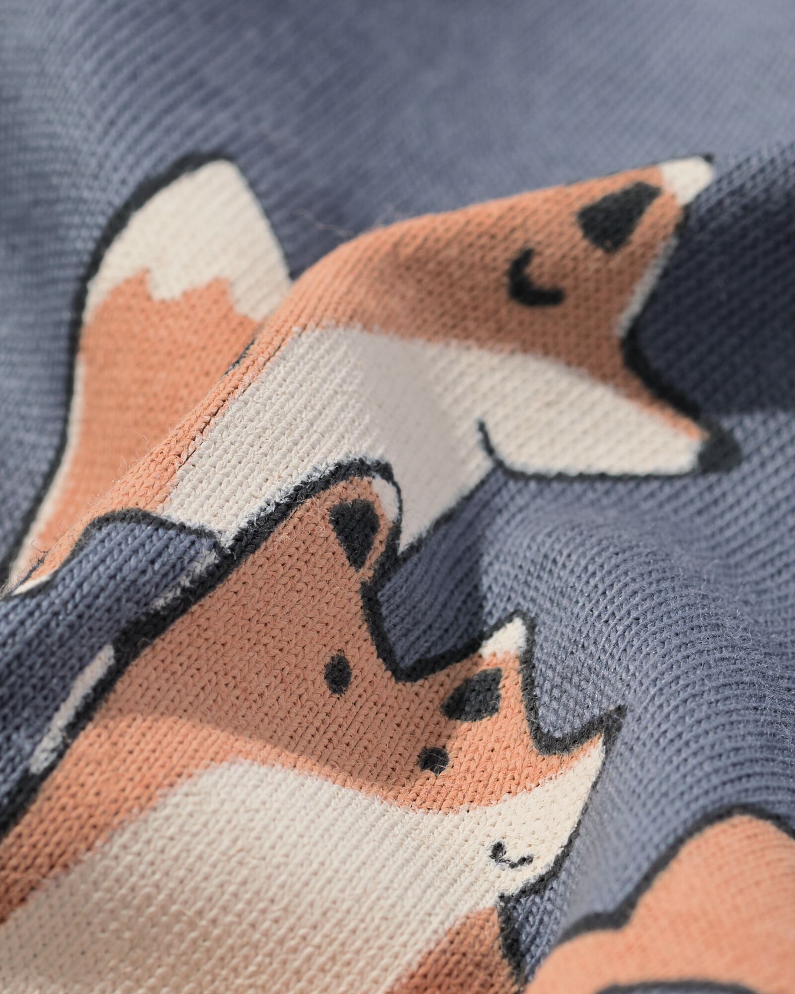 Babypyjama, Baumwolle mit Fuchsmotiven anthrazit - 33313730ANTHRACITE - HEMA