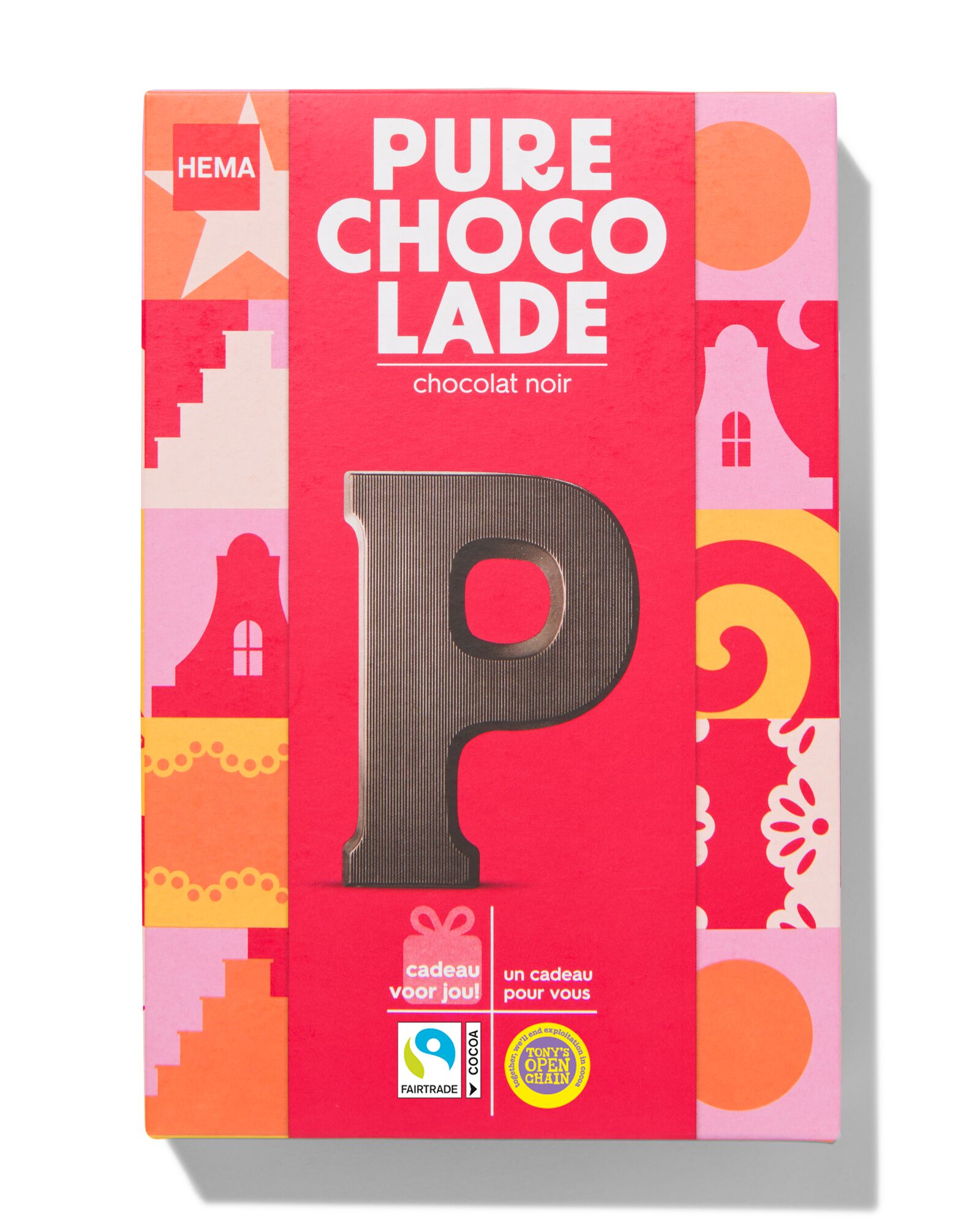 lettre en chocolat noir P 140g - 24402116 - HEMA