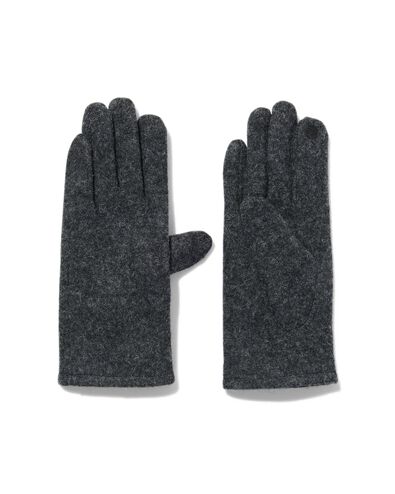 gants femme laine touchscreen noir S - 16460656 - HEMA