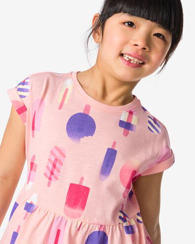 kinderjurk A-lijn ijsjes lichtroze lichtroze - 30865900LIGHTPINK - HEMA