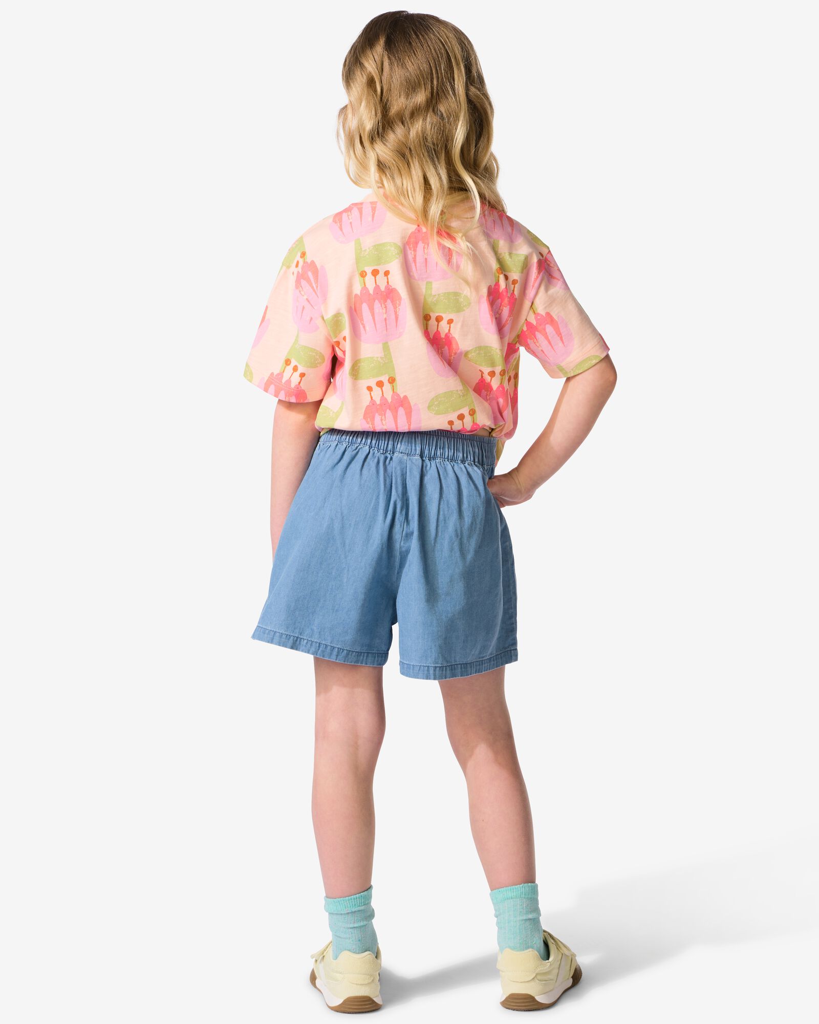 kindershort blauw blauw - 30852945BLUE - HEMA