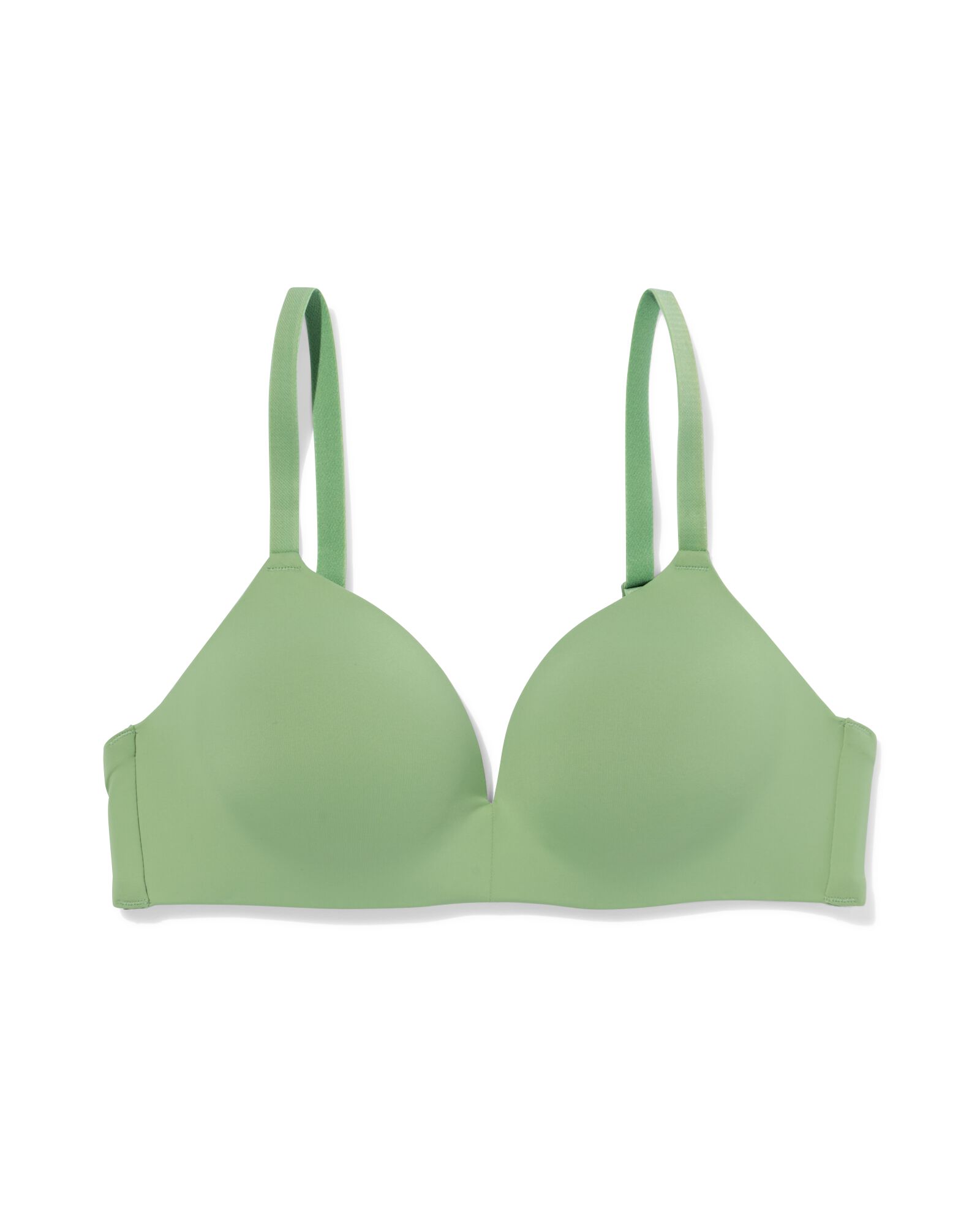 soutien-gorge pr&eacute;form&eacute; sans armatures micro vert - 21805720GREEN - HEMA