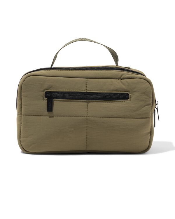 trousse de toilette 25x15cm vert fonc&eacute; - 11890753 - HEMA