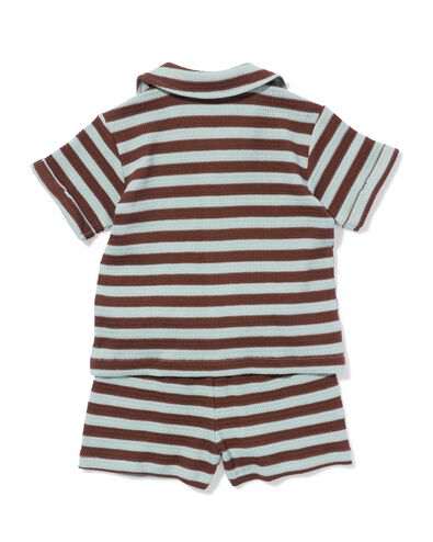 babykledingset comfy fit fijngebreid strepen blauw blauw - 33189870BLUE - HEMA