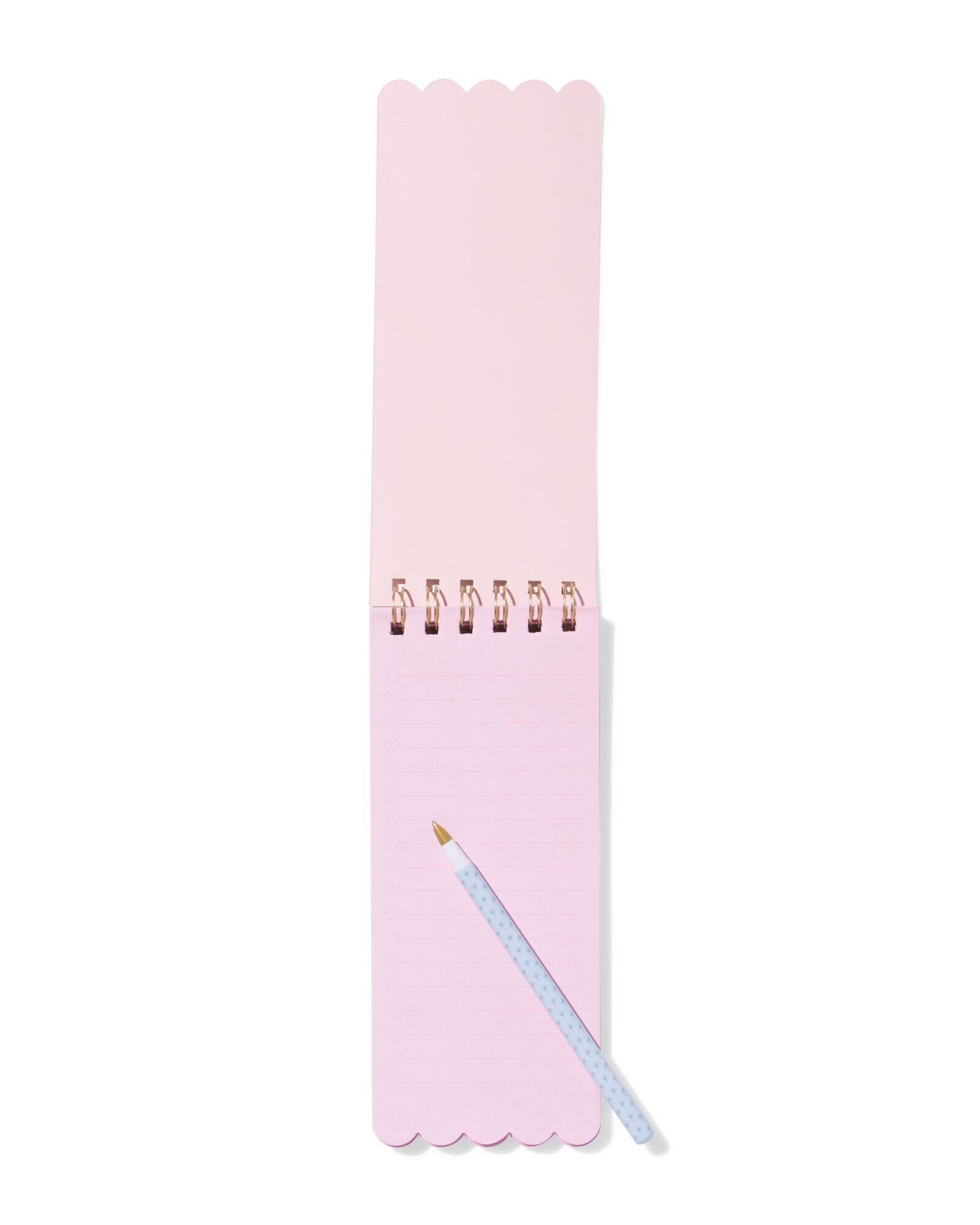 carnet de notes 20,6 x 8,5 cm rose - 14100229 - HEMA