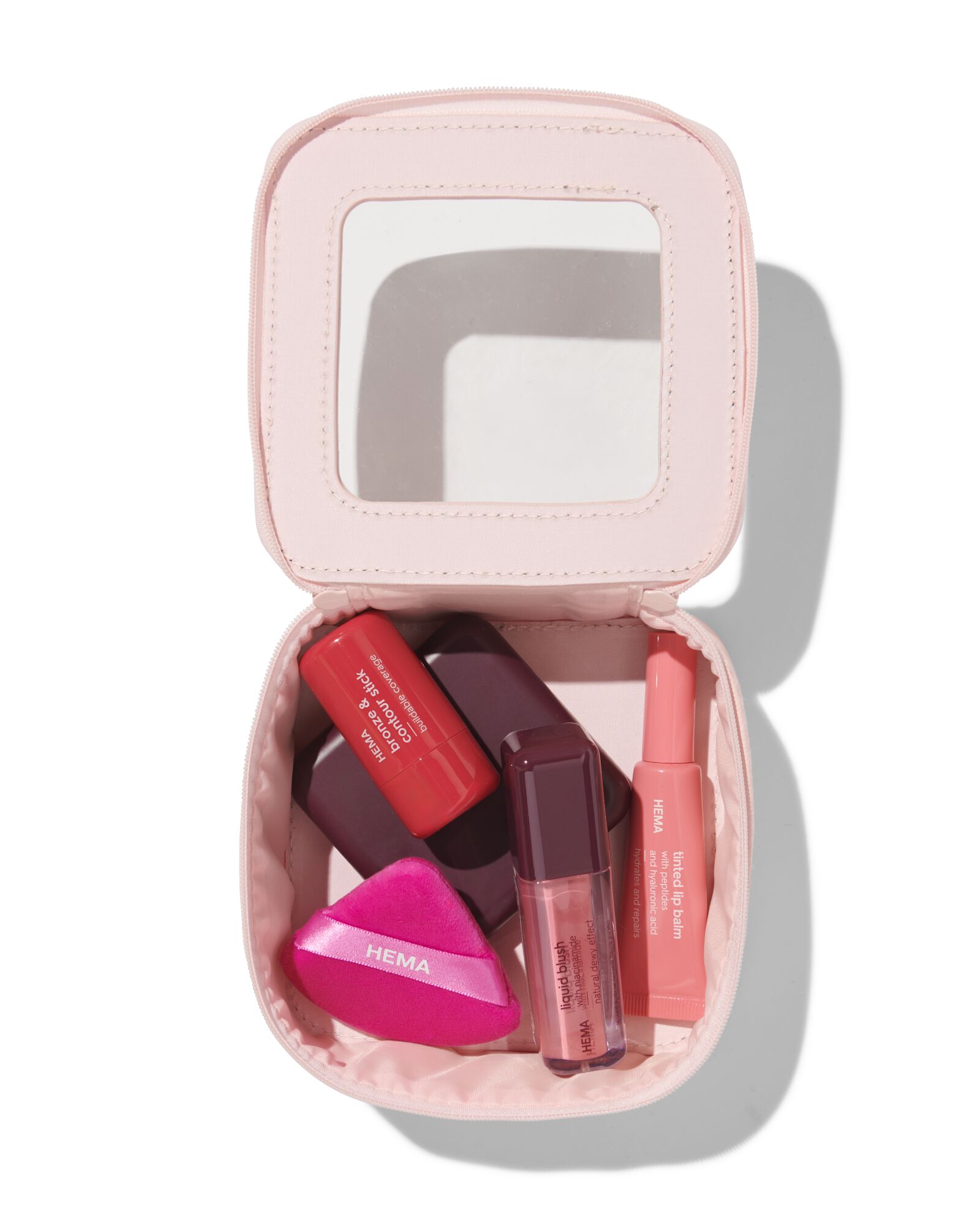 Mini-Kulturbeutel 12 &times; 6 cm Rosa - 11890761 - HEMA