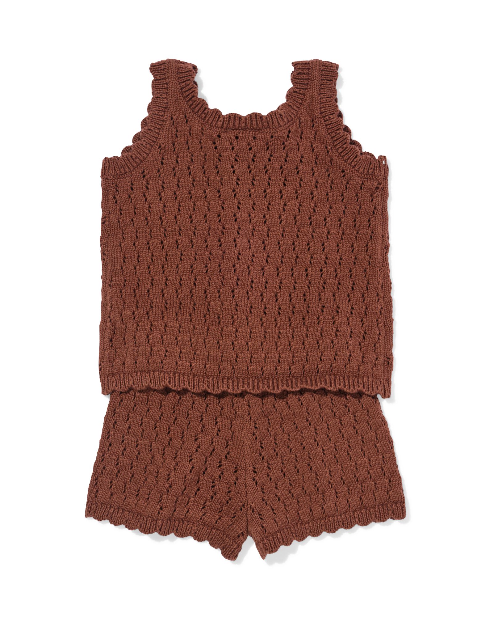 ensemble b&eacute;b&eacute; au crochet marron marron - 33002180BROWN - HEMA
