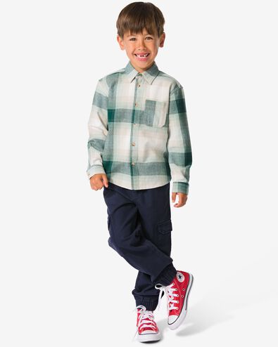 pantalon cargo enfant bleu fonc&eacute; - 30748108DARKBLUE - HEMA