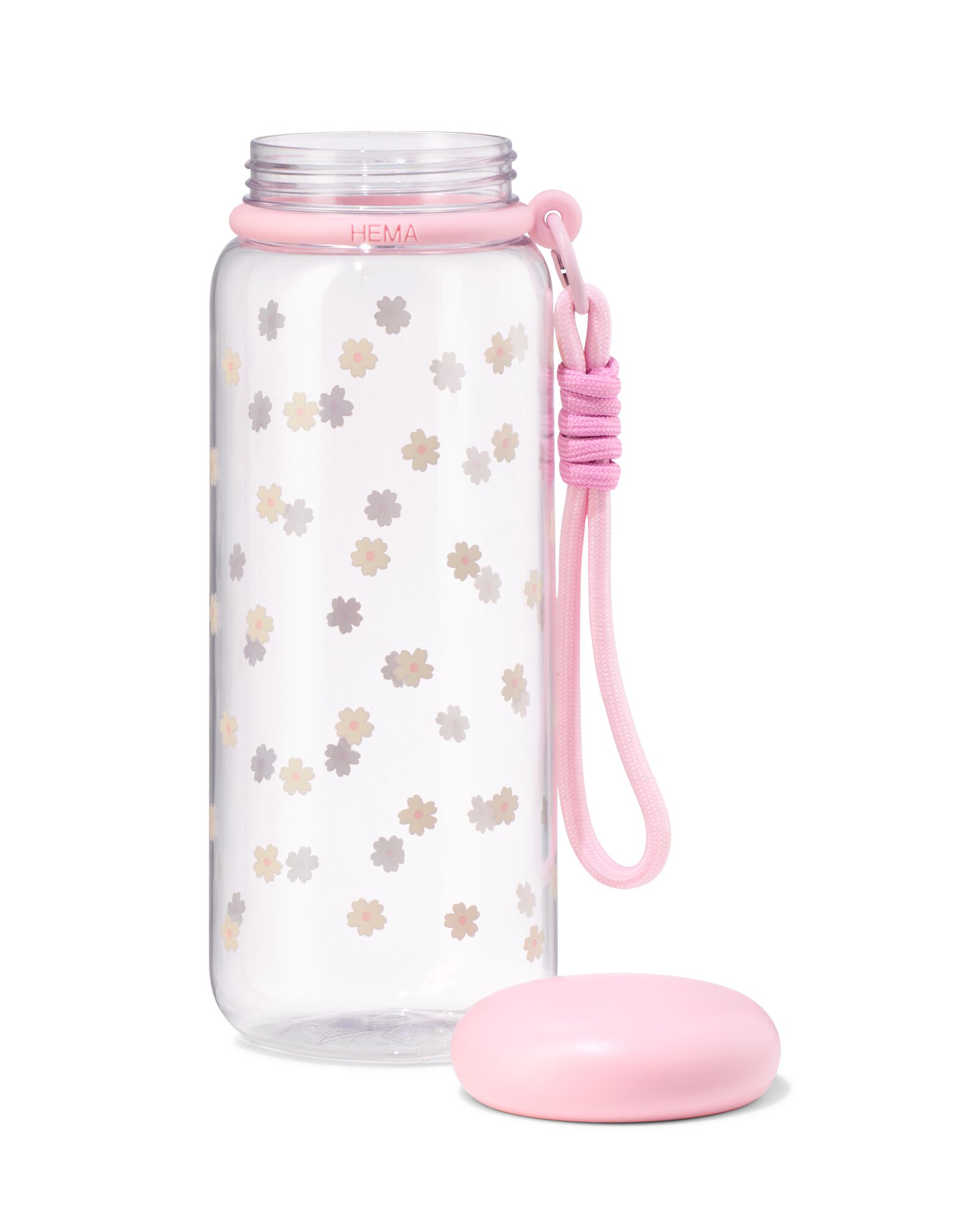bouteille d'eau 700 ml avec bandouli&egrave;re fleurs - 61104504 - HEMA