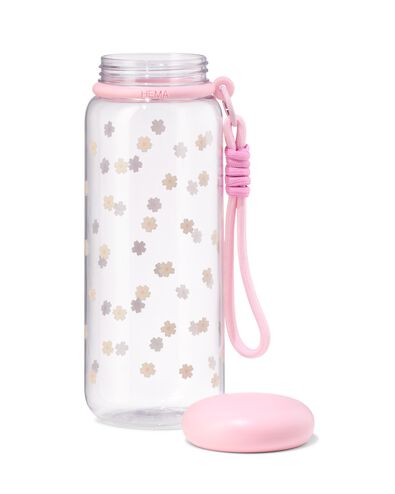 bouteille d'eau 700 ml avec bandouli&egrave;re fleurs - 61104504 - HEMA