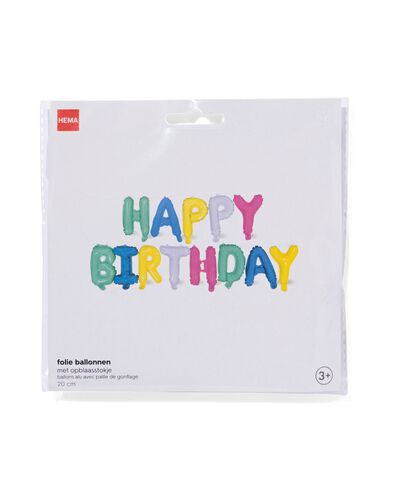Folienballon &bdquo;Happy Birthday&ldquo;  - 14250260 - HEMA