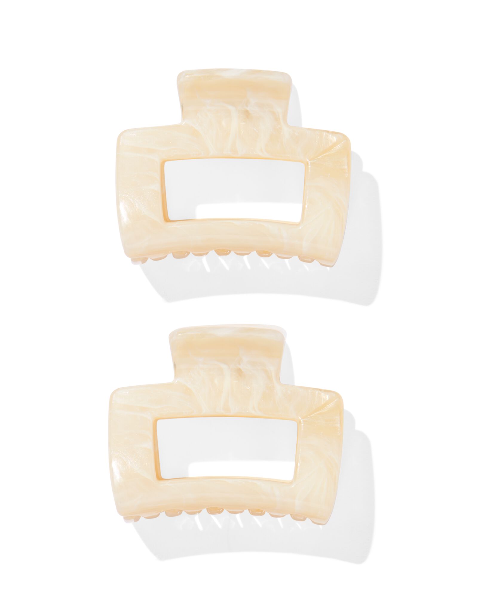 2 pinces &agrave; cheveux 5cm marbr&eacute;es - 11870071 - HEMA