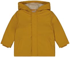 Baby-Jacke mit Gummibeschichtung und Kapuze gelb gelb - 1000028195 - HEMA