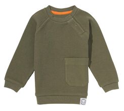Baby-Sweatshirt, Waffeloptik grün grün - 1000028640 - HEMA