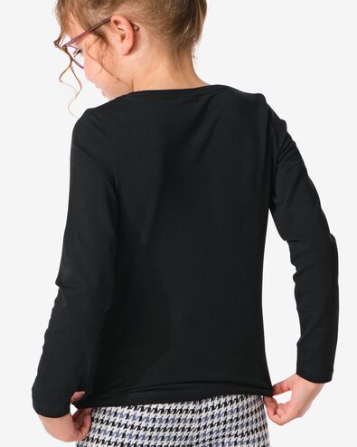 2 t-shirts enfant coton biologique noir noir - 30835614BLACK - HEMA