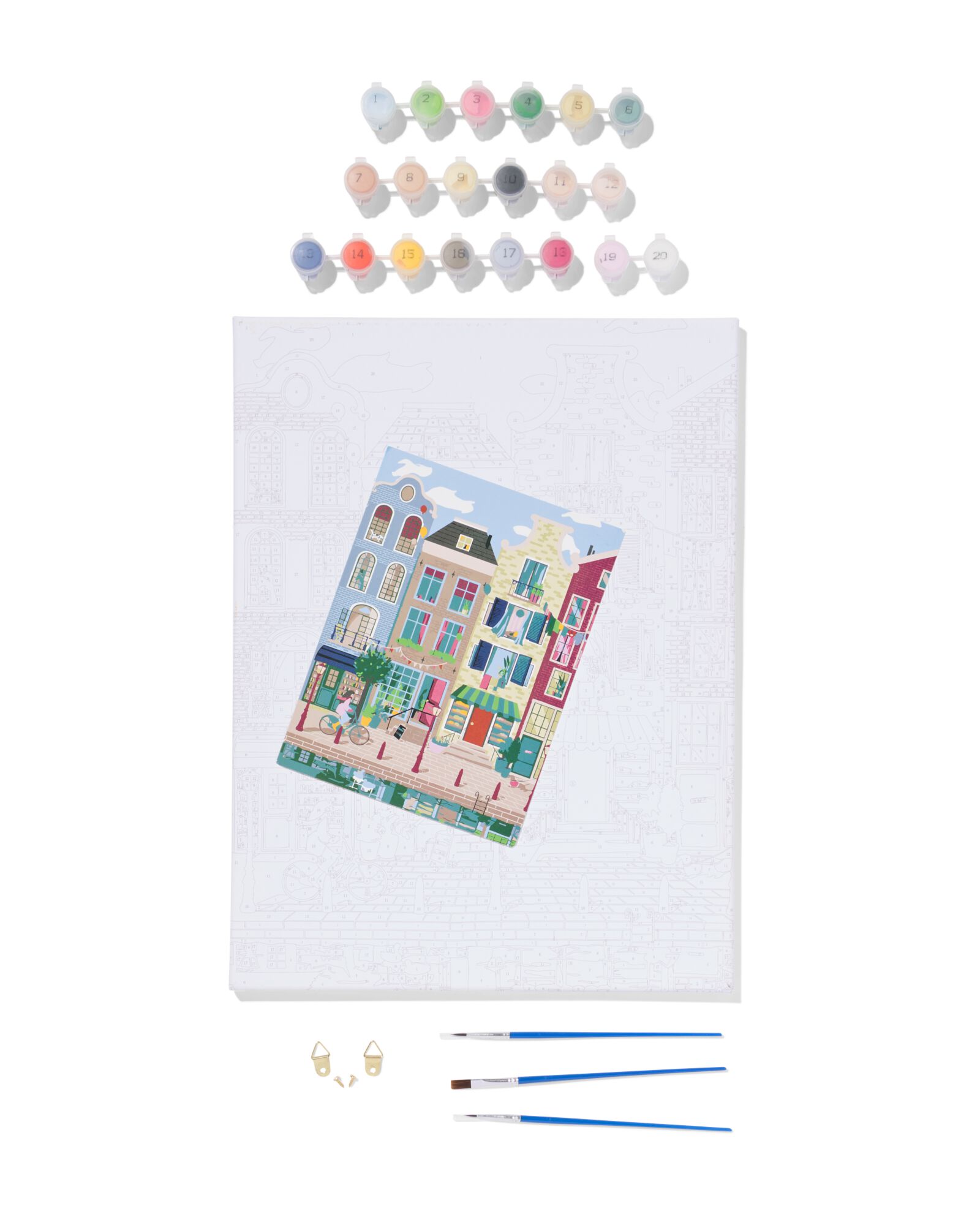 schilderen op nummer 30x40cm Amsterdam  - 60702801 - HEMA