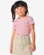t-shirt enfant avec côtes multicolore 98/104 - 30824541 - HEMA