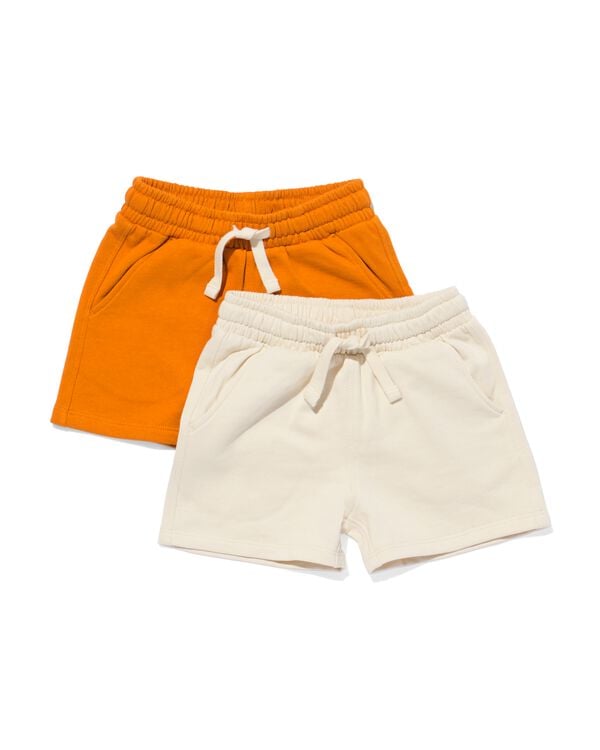 2 shorts sweat bébé marron marron - 33109250BROWN - HEMA
