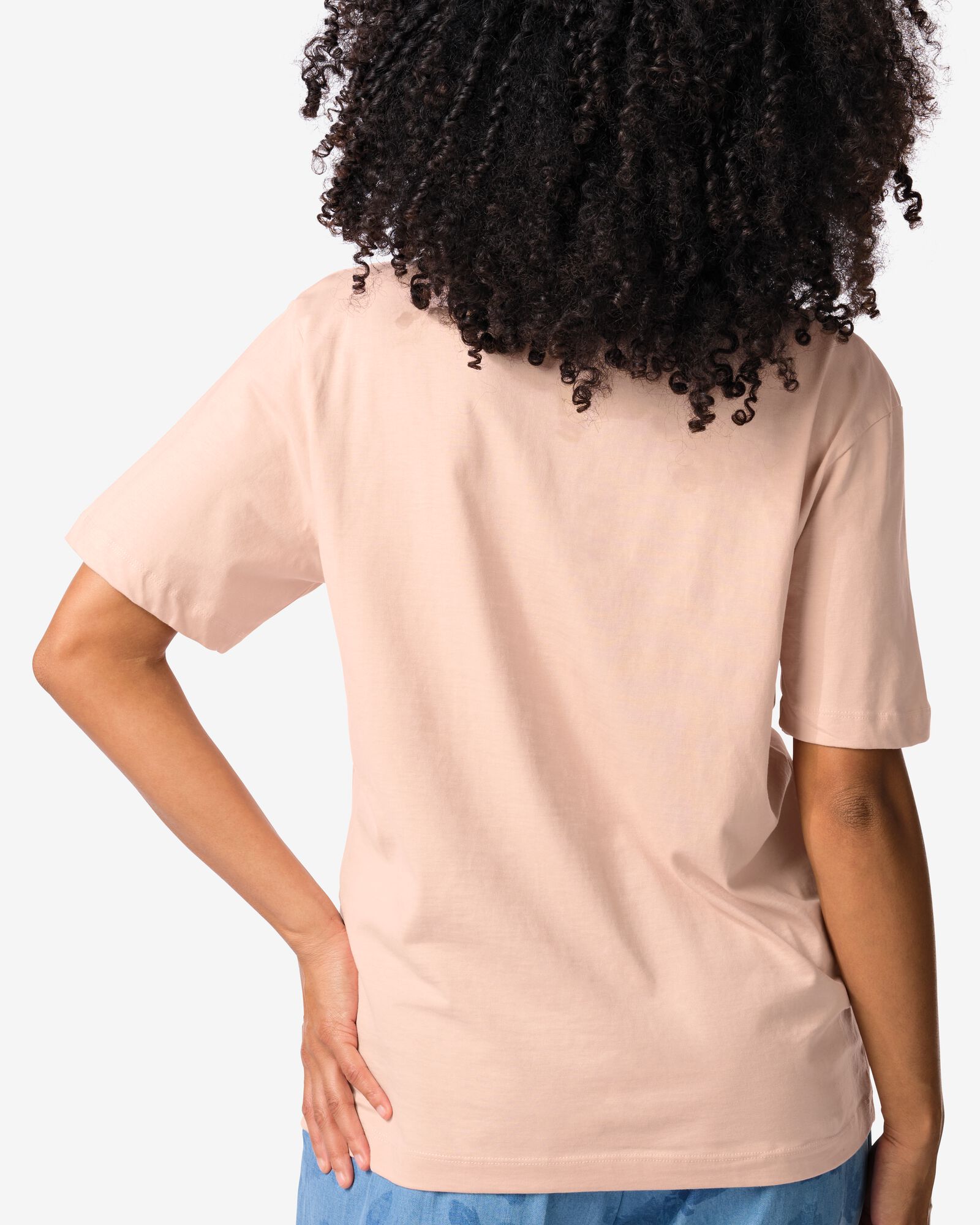 t-shirt Larissa femme rose p&acirc;le rose p&acirc;le - 36210320LIGHTPINK - HEMA