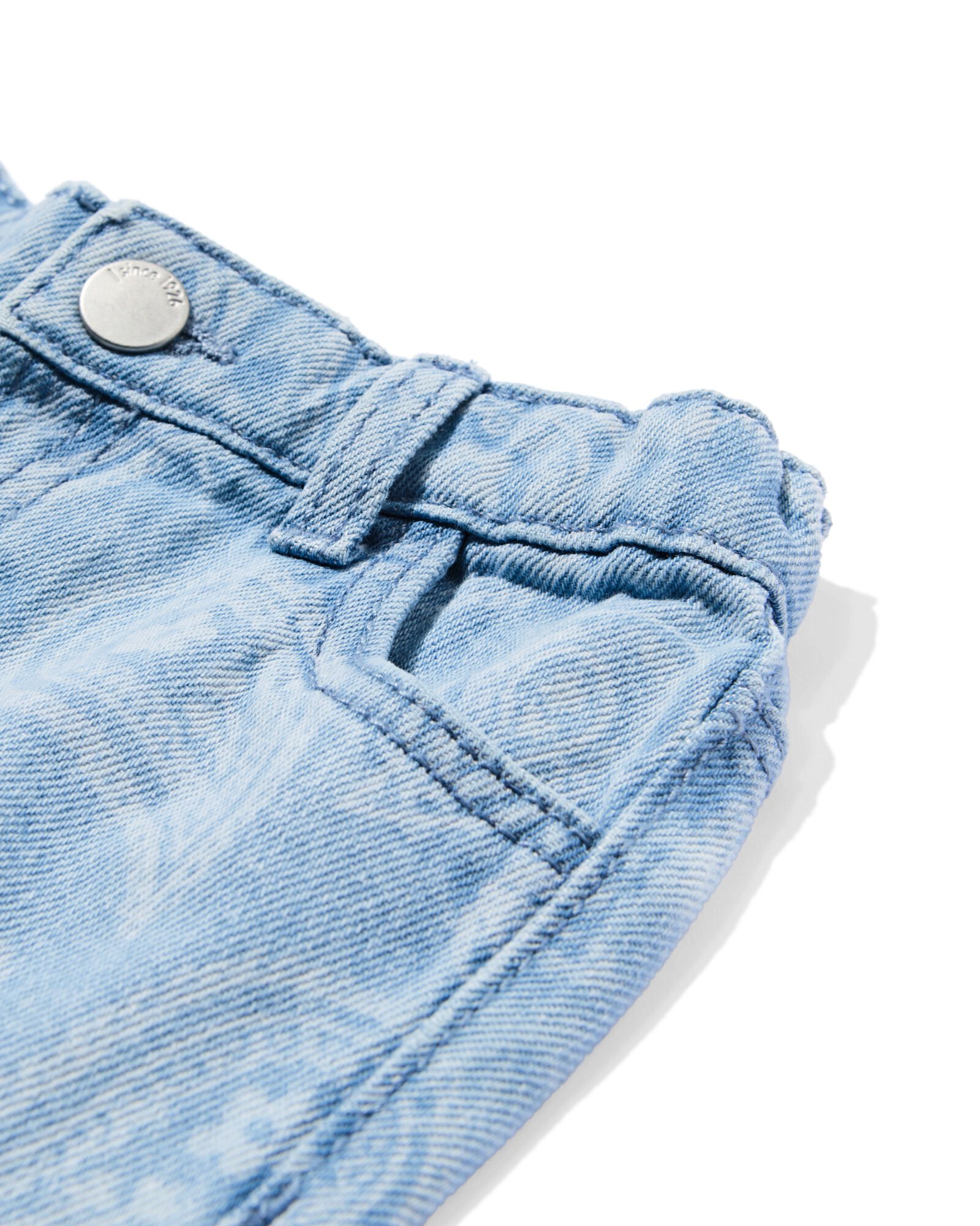babybroek loose fit denim - 33070470DENIM - HEMA