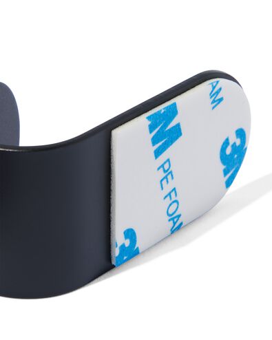 2&nbsp;crochets &agrave; coller inox noir 5x2.5 - 80330142 - HEMA