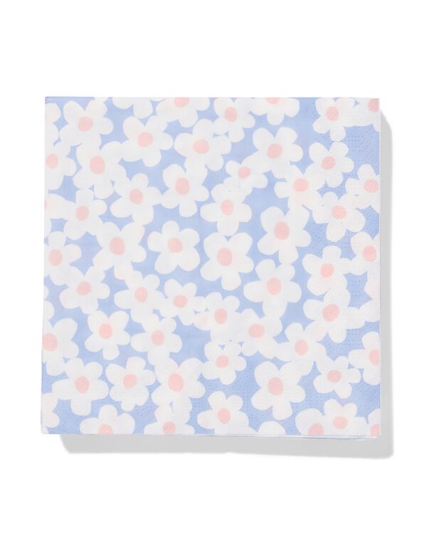 servetten 33x33cm papier bloem - 20 stuks - 14250330 - HEMA