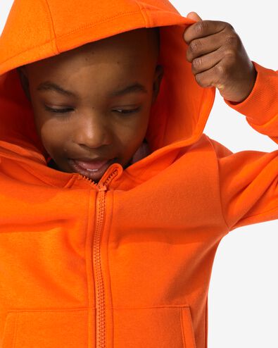 veste enfant à capuche orange 122/128 - 30766081 - HEMA