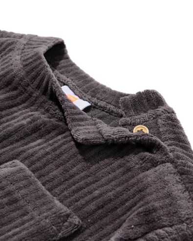 sweat b&eacute;b&eacute; velours c&ocirc;tel&eacute;  gris gris - 33169870GREY - HEMA