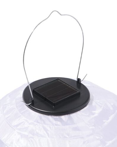 lanterne solaire ovale 28x40cm blanc - 41800257 - HEMA