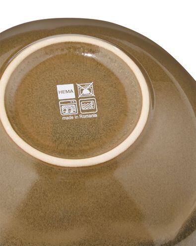 plat 16 cm Monaco &eacute;mail r&eacute;actif brun fonc&eacute; - 9650216 - HEMA