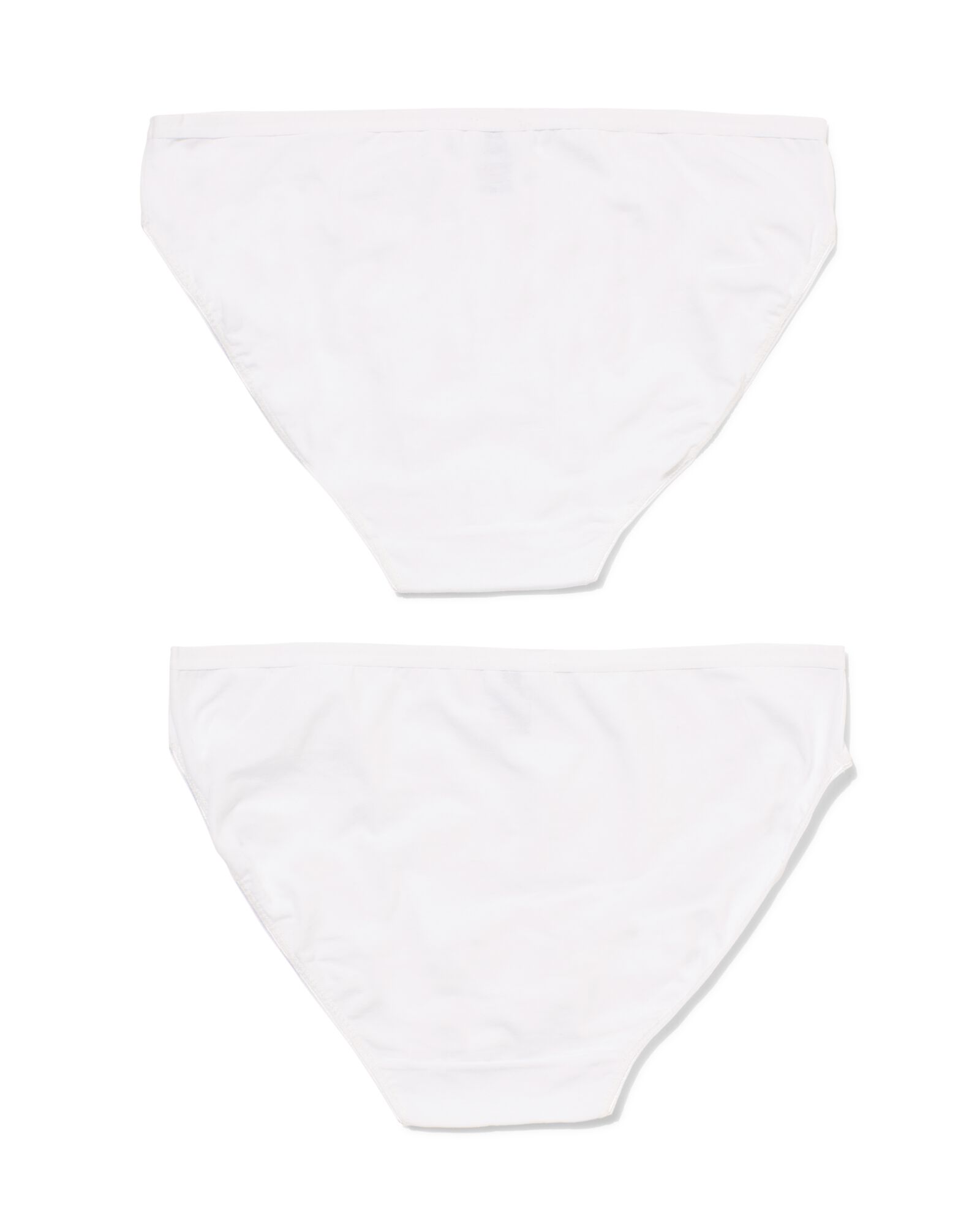 2 slips femme coton stretch blanc blanc - 1000030277 - HEMA