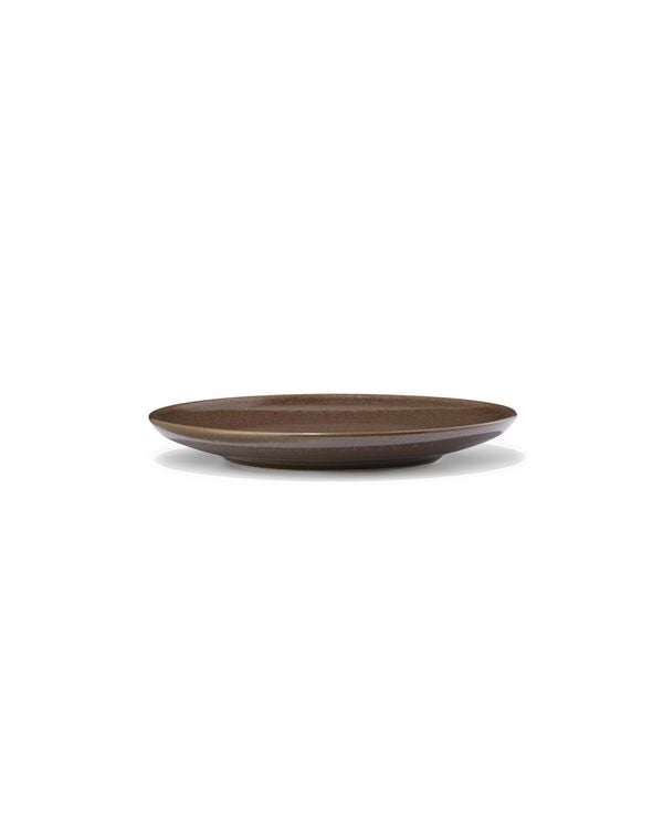 assiette &agrave; g&acirc;teau &Oslash;16cm Puur fa&iuml;ence marron fonc&eacute; - 9650178 - HEMA
