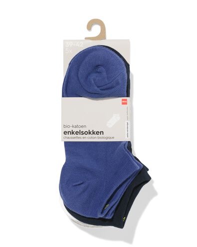 heren sokken met katoen mesh - 5 paar donkerblauw donkerblauw - 1000030649 - HEMA