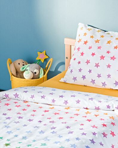 housse de couette coton doux enfant 120x150 &eacute;toiles - 5730217 - HEMA
