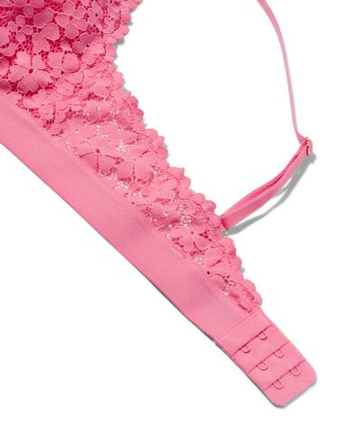 bralette en dentelle rose - 1000030263 - HEMA