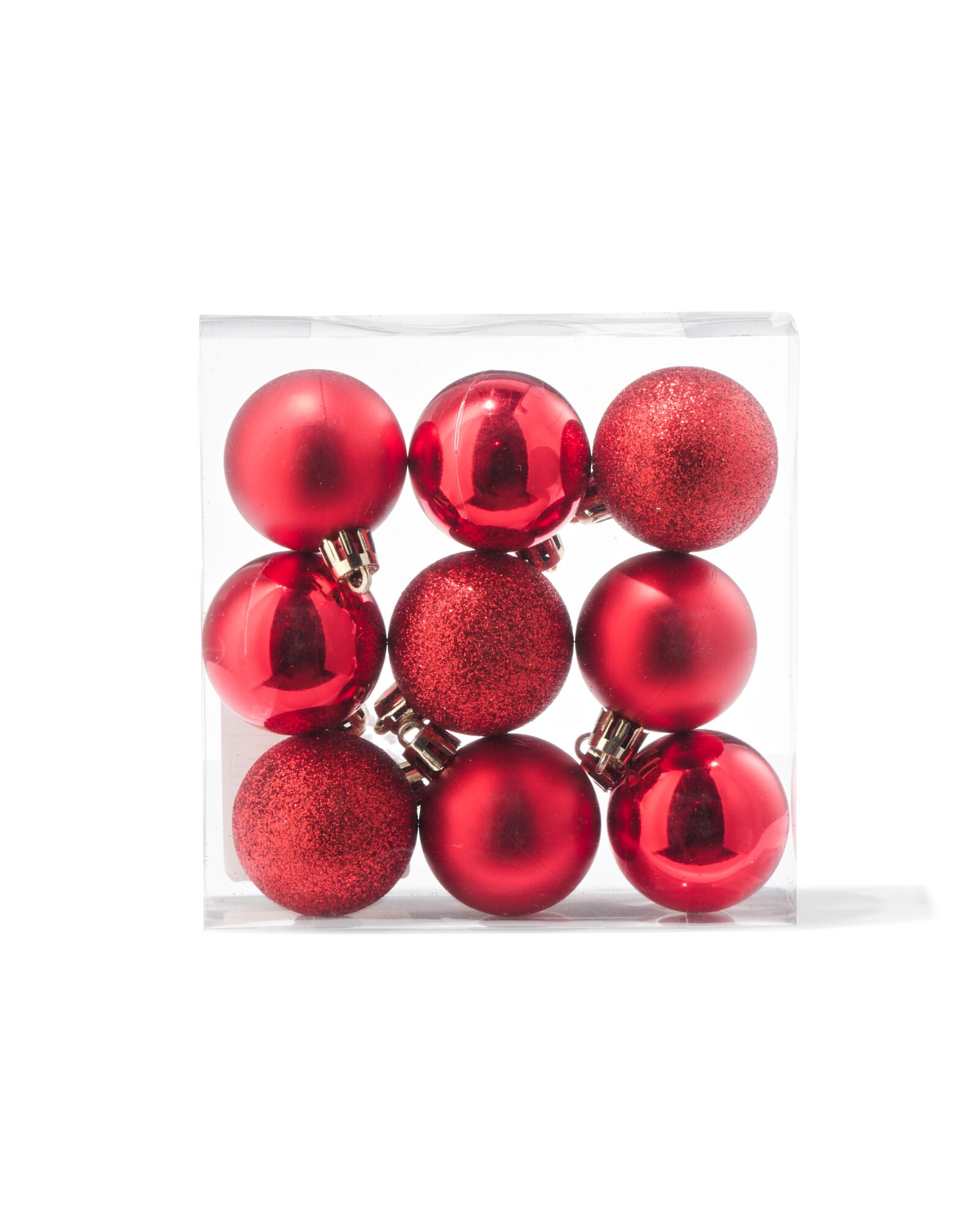 9er-Pack Weihnachtsbaumkugeln, &Oslash; 3.5 cm, Kunststoff - 25103174 - HEMA