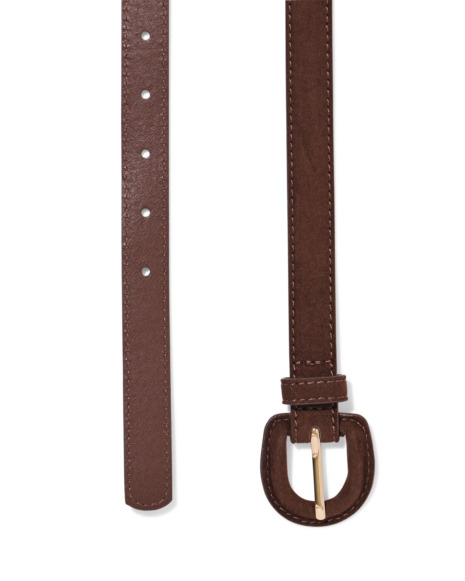 damesriem su&egrave;de smal bruin bruin - 16360165BROWN - HEMA