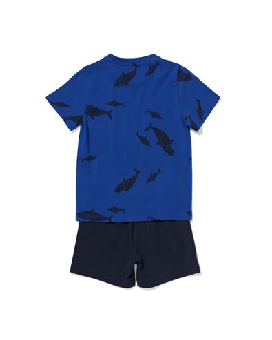 pyjacourt enfant animaux marins bleu vif bleu vif - 23041780BRIGHTBLUE - HEMA