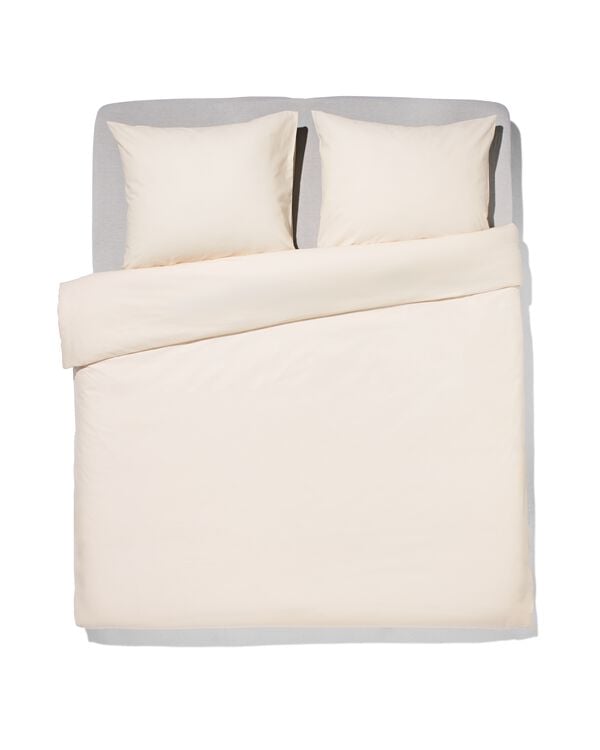 housse de couette 240x200/220 cm coton doux beige - 5750081 - HEMA