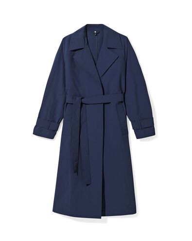 trench-coat Eleanor femme  bleu fonc&eacute; - 36271370DARKBLUE - HEMA