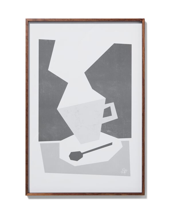 fotolijst 40x60cm notenkleur massief hout hout 40 x 60 - 2000000389 - HEMA