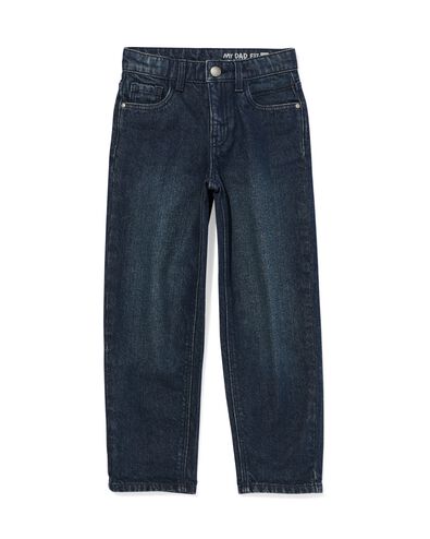 jean enfant coupe large bleu fonc&eacute; - 30749505DARKBLUE - HEMA