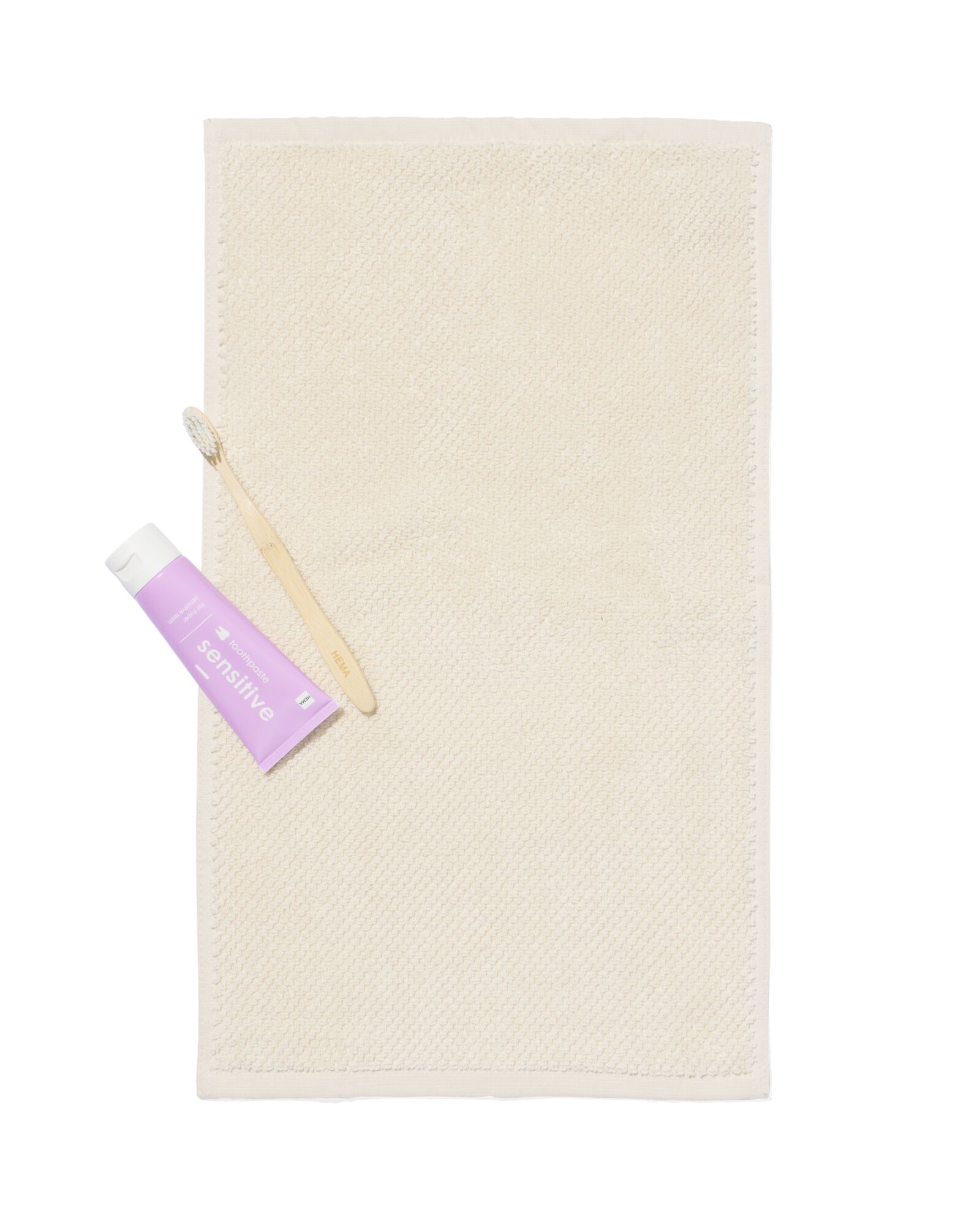 handdoek 2e kans recycled katoen ecru - 2000000084 - HEMA