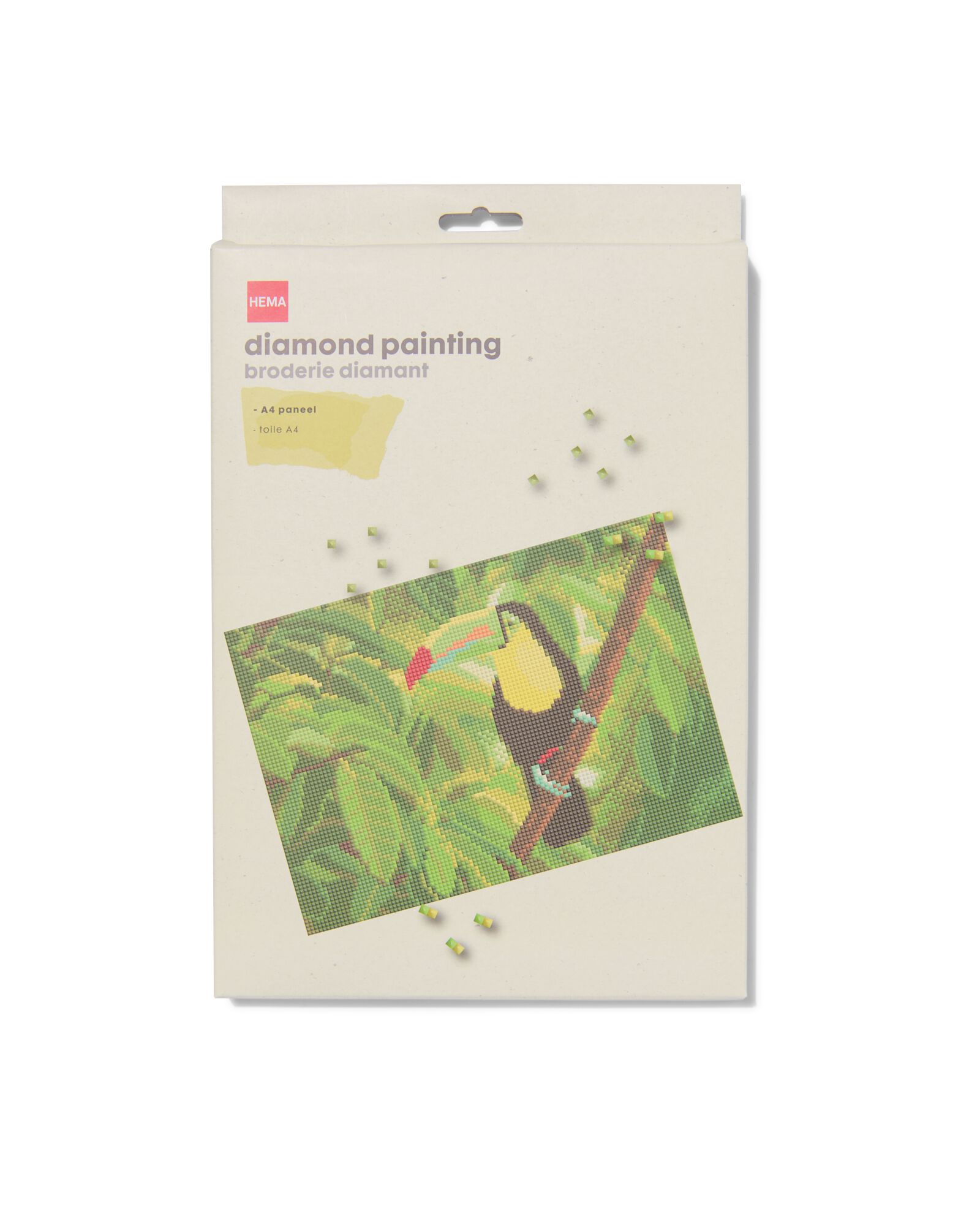 diamond painting toucan A4 - HEMA