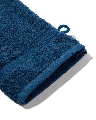 gant de toilette de qualité supérieure 16 x 21 - bleu jean - 5240178 - HEMA